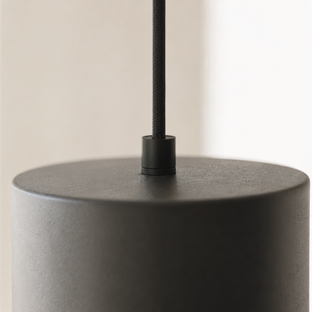Suspension led en forme de cylindre noir vintage - Terrax