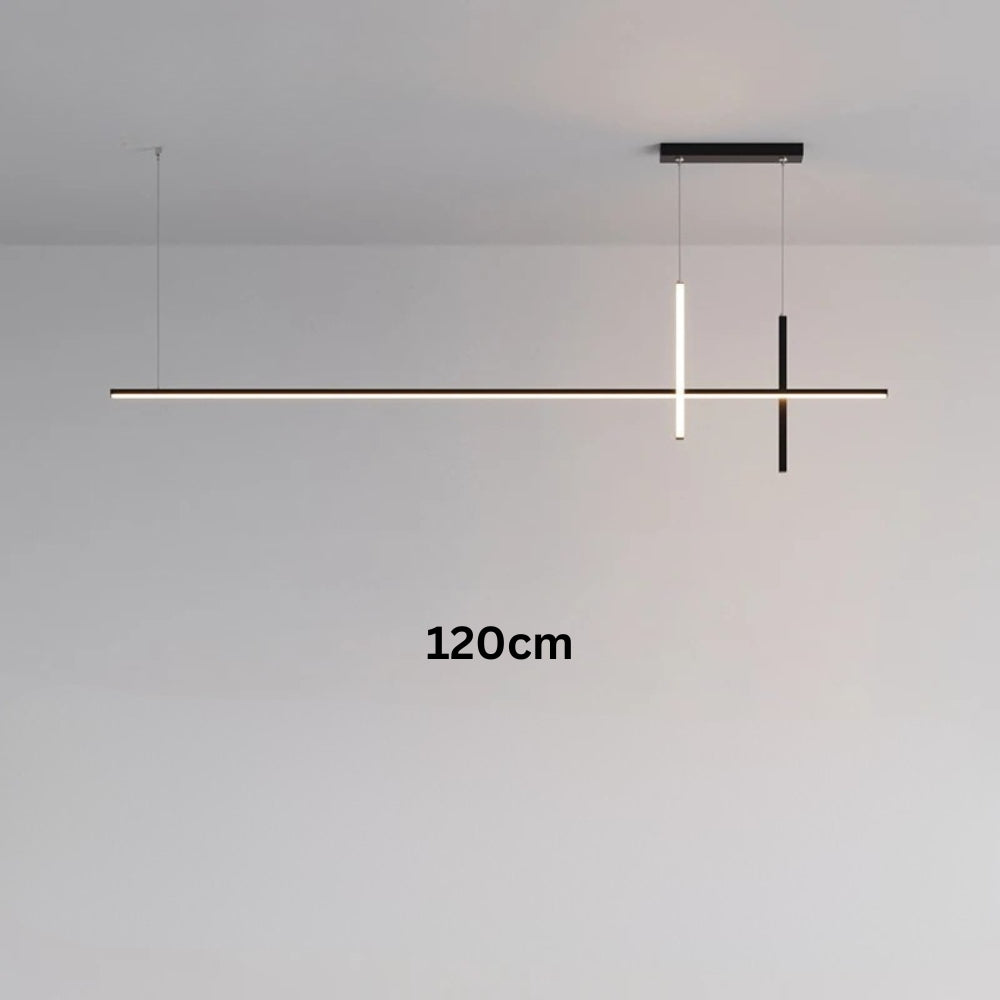 Lustre led minimaliste moderne noir - Lighta