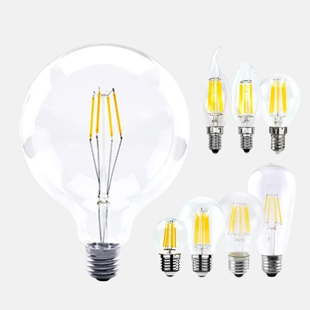 Ampoule led globe filament à incandescence