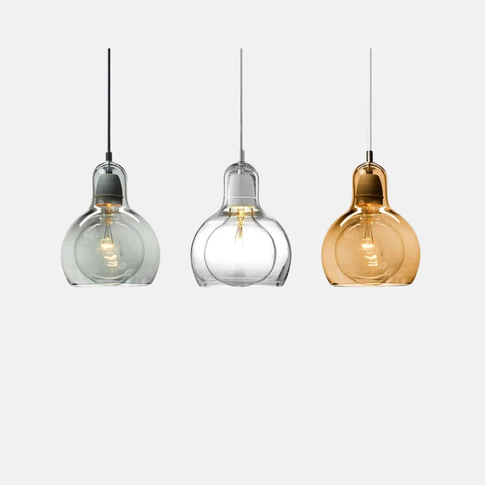 Suspension design led en verre loft - Marine