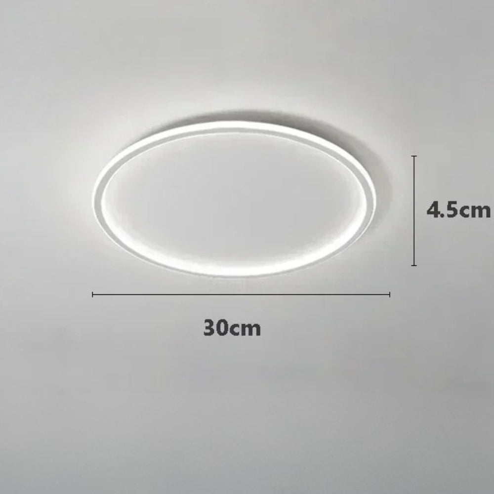 Plafonnier moderne led en forme d'anneau métallique - Luxpro
