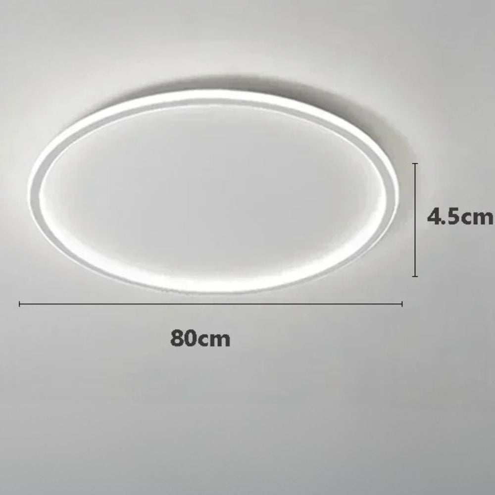 Plafonnier moderne led en forme d'anneau métallique - Luxpro