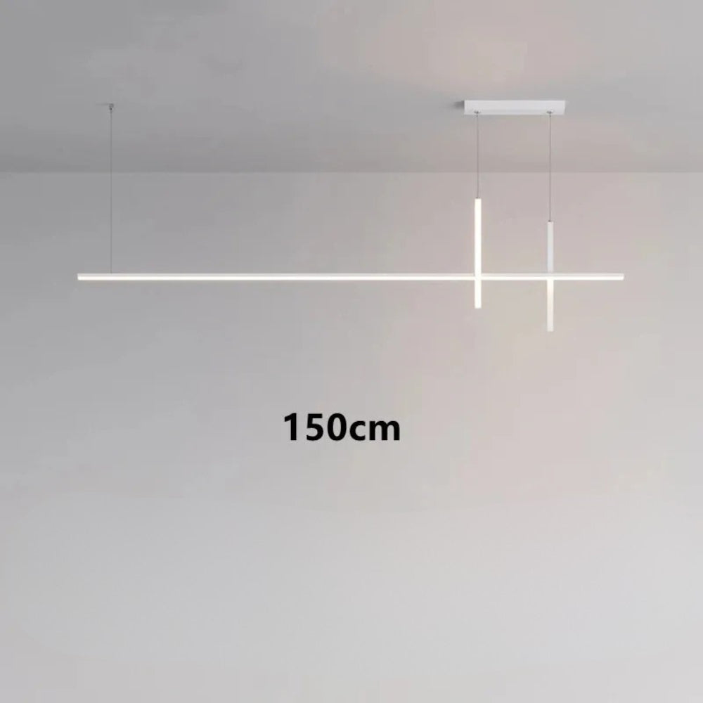 Lustre led minimaliste moderne noir - Lighta