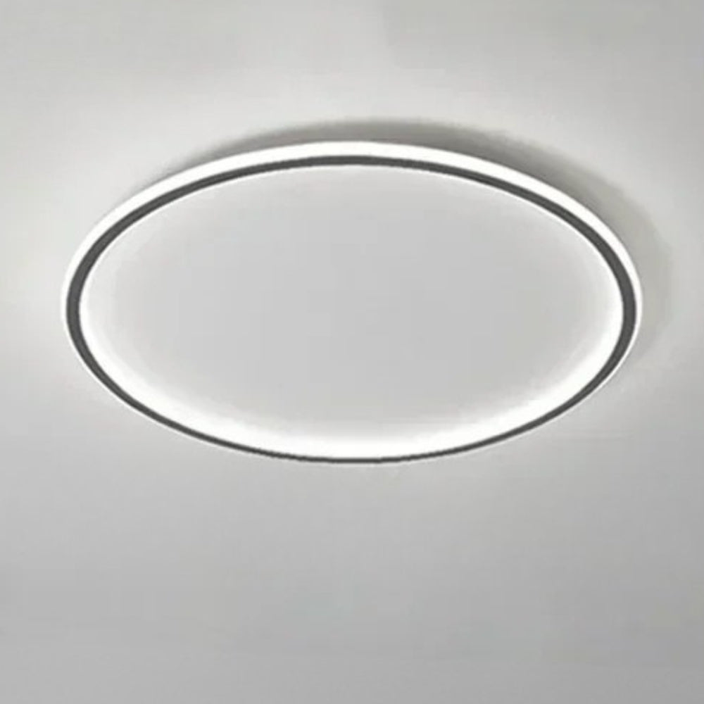 Plafonnier moderne led en forme d'anneau métallique - Luxpro