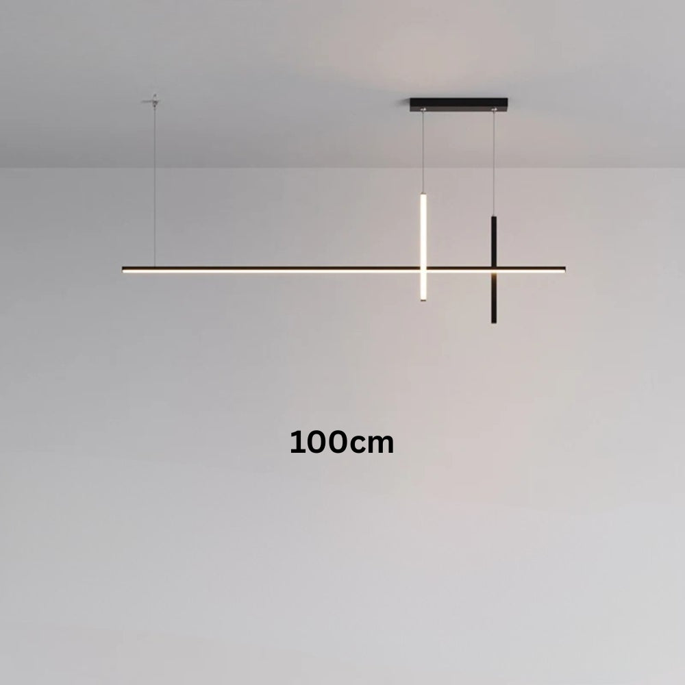 Lustre led minimaliste moderne noir - Lighta