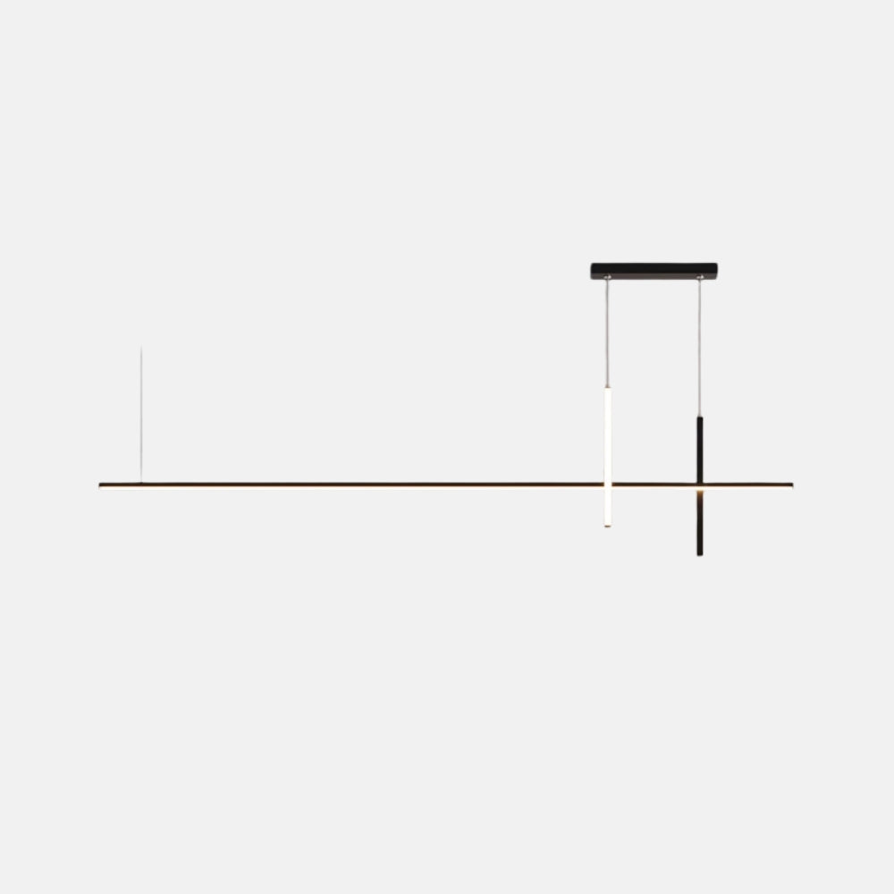 Lustre led minimaliste moderne noir - Lighta