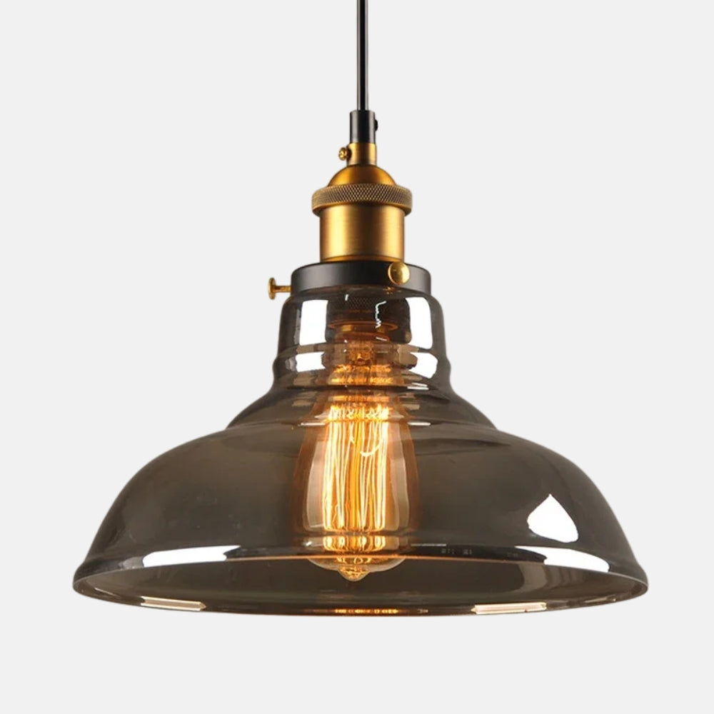 Suspension design en verre vintage retro - Flux