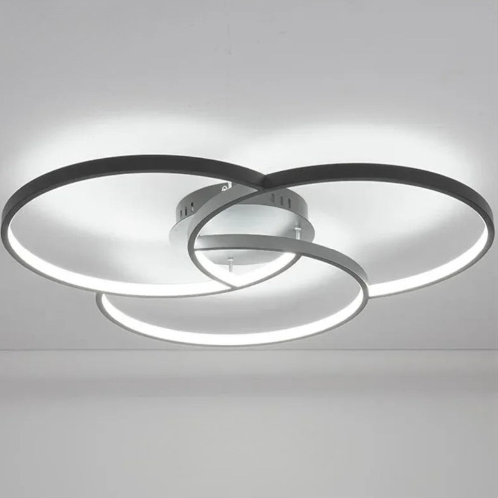 lustre design led rosace trois cercles - Delta