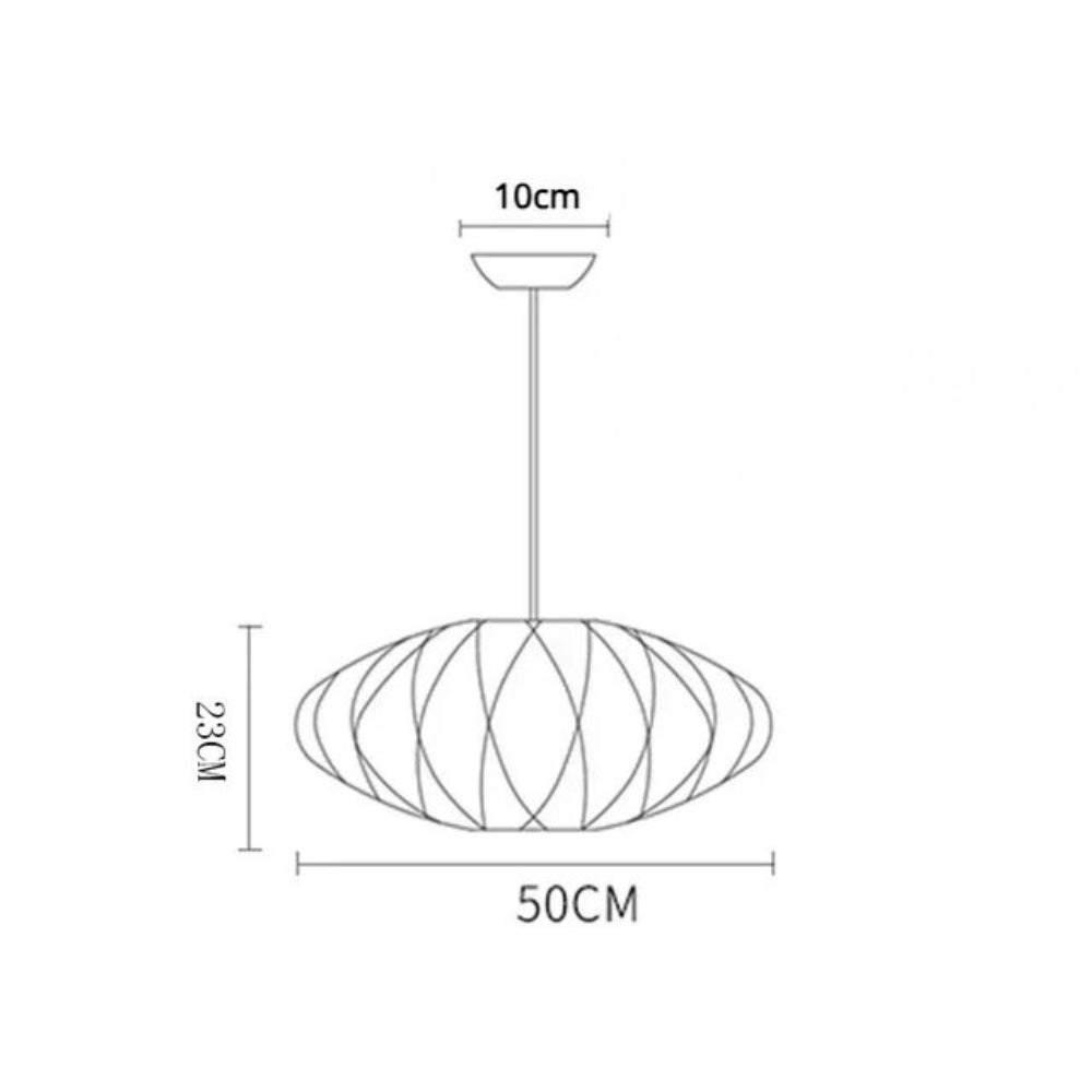 Suspension moderne en papier style japonais - Omega