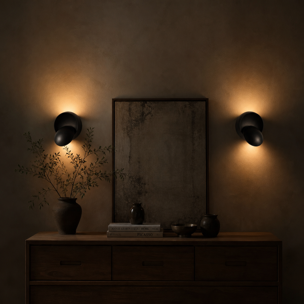 Applique murale ronde design ajustable - Harda