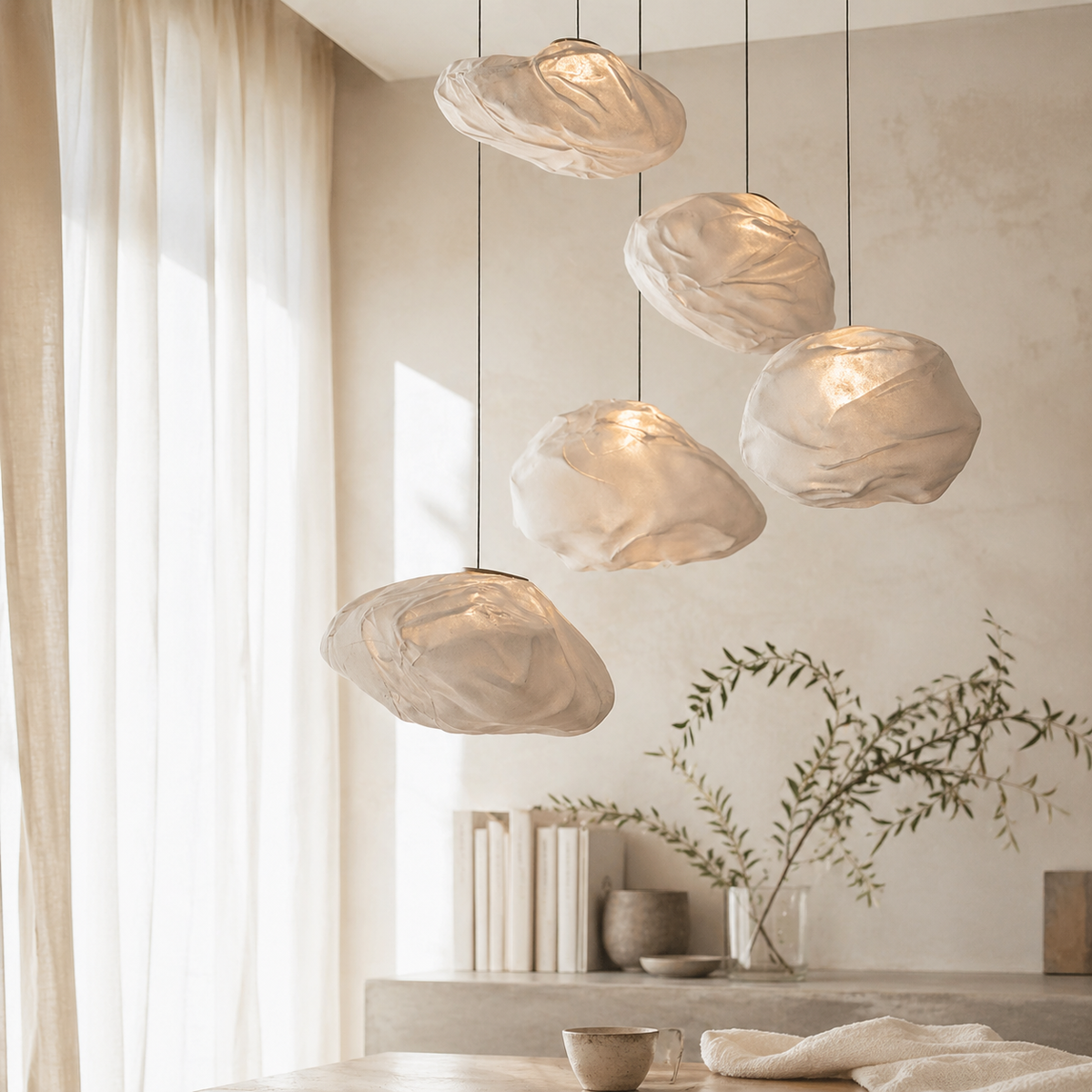 Suspension design à led en verre soufflé - Illuma