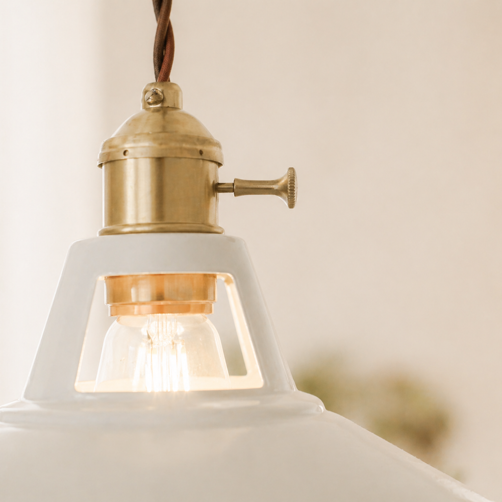 Suspension led en métal coloré loft - Halon
