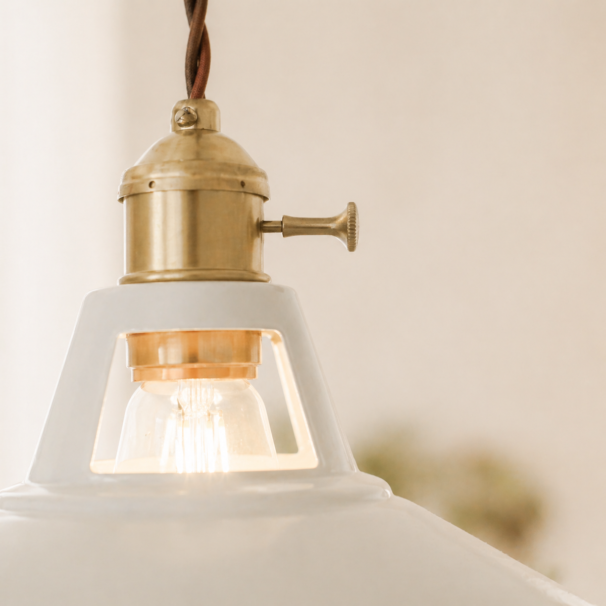 Suspension led en métal coloré loft - Halon