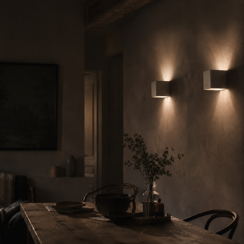 Applique murale led en cube - Solid