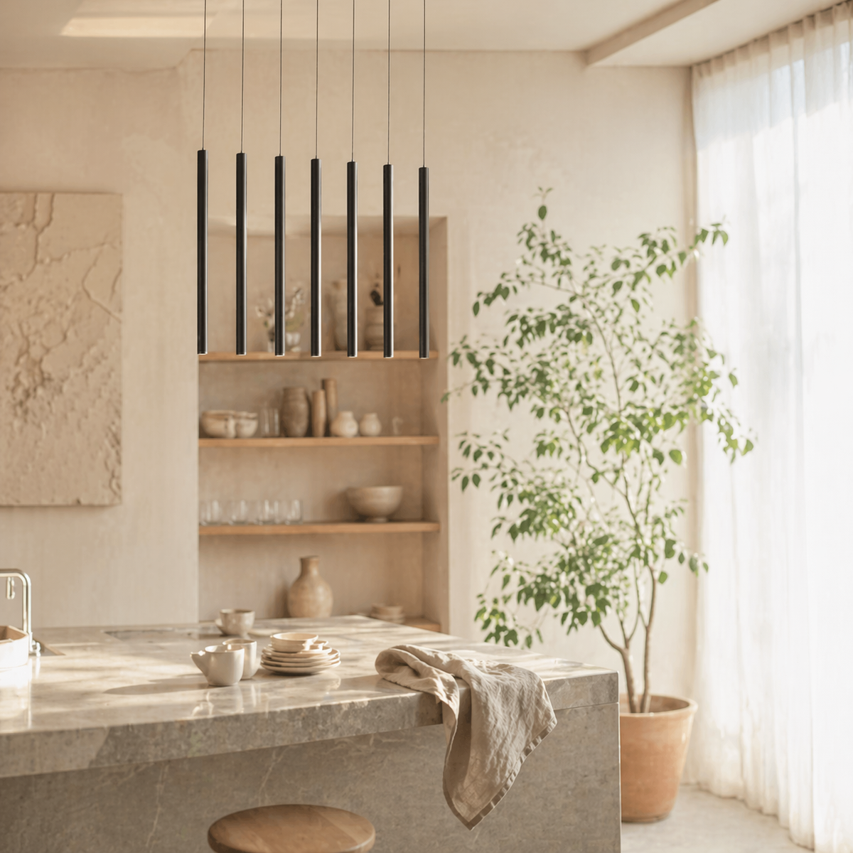 Suspension led en tube cylindre - Struct