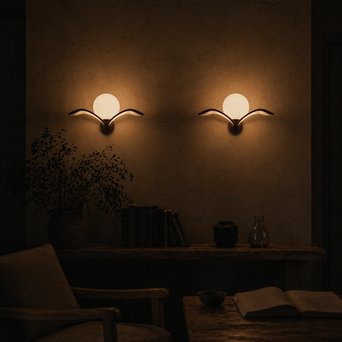 Applique murale led modernes en forme de mouette - Rayza