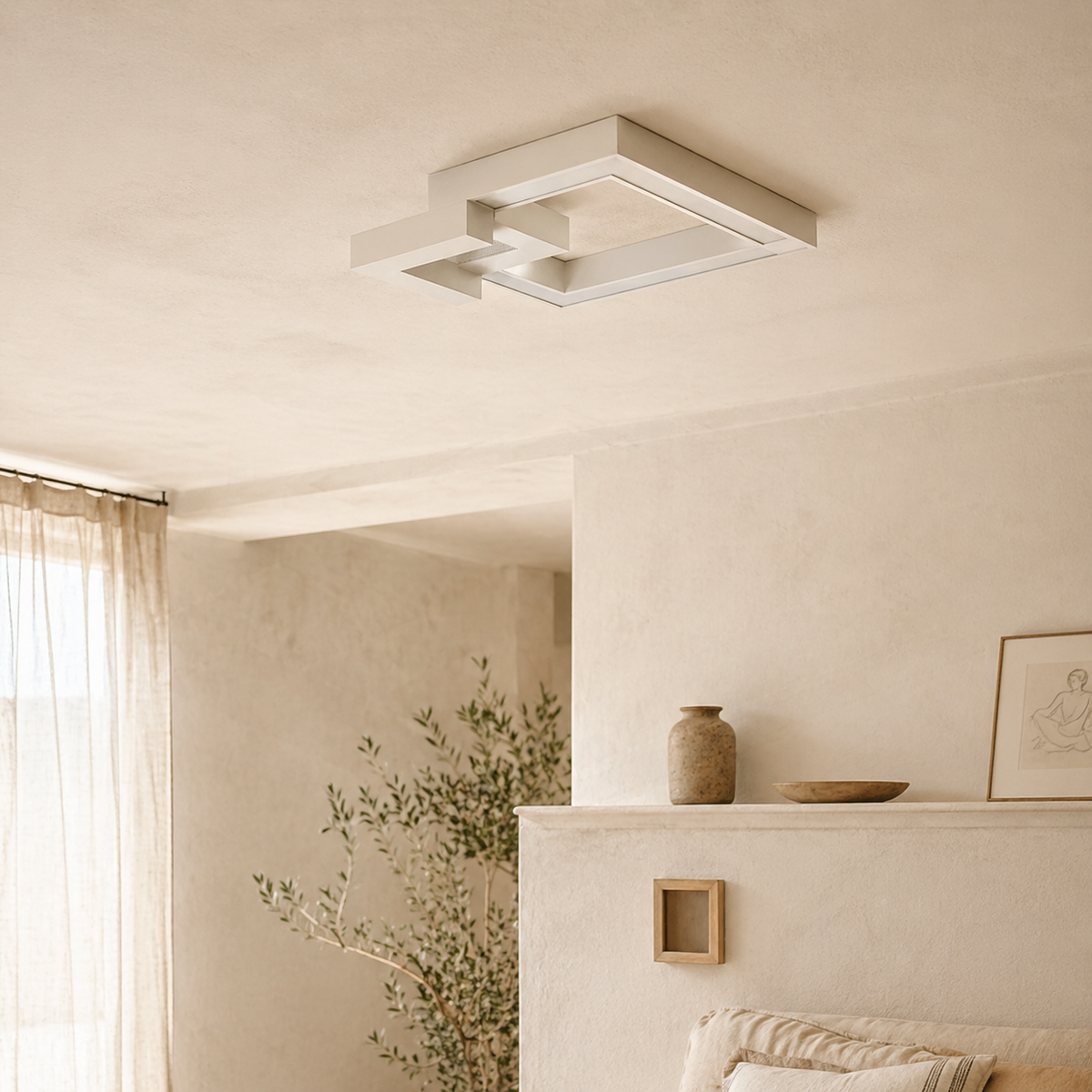 Plafonnier design led géométrique - Modulx