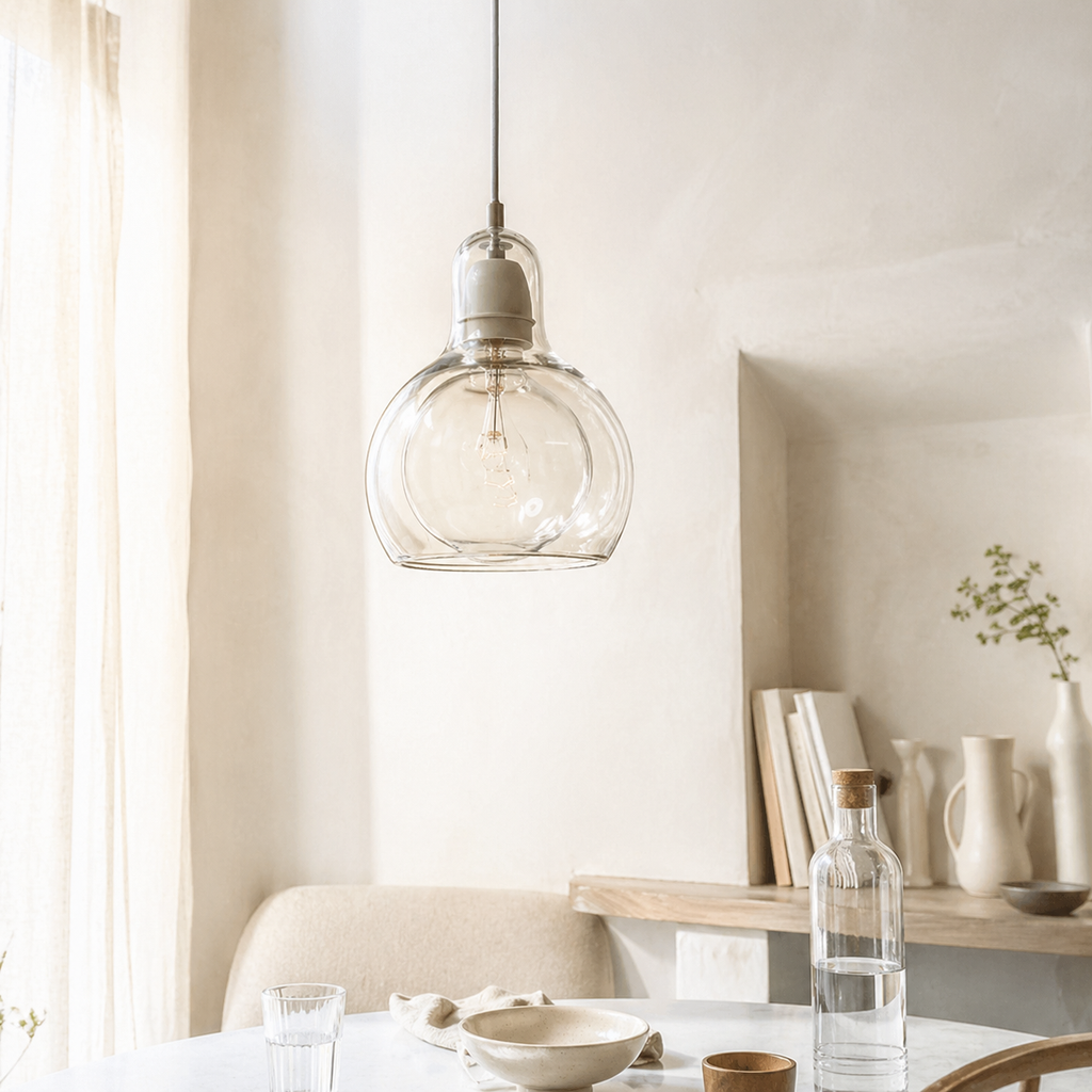 Suspension design led en verre loft - Marine