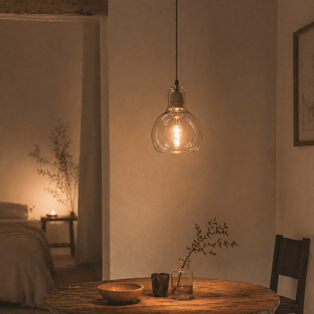 Suspension design led en verre loft - Marine