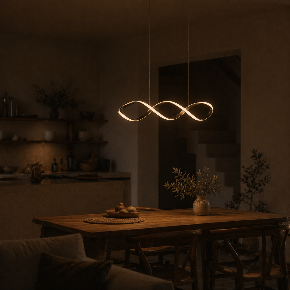 Suspensions LED modernes à intensité variable - Luxrail