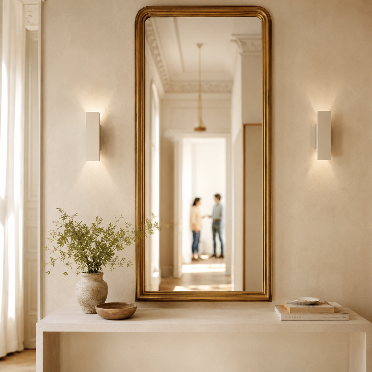 Applique murale aluminium maison couloir - Dimmix