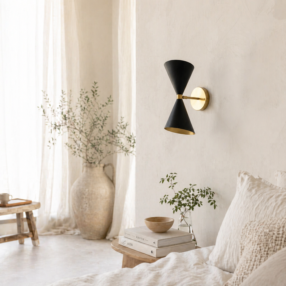 Applique murale design double cône - Shinex
