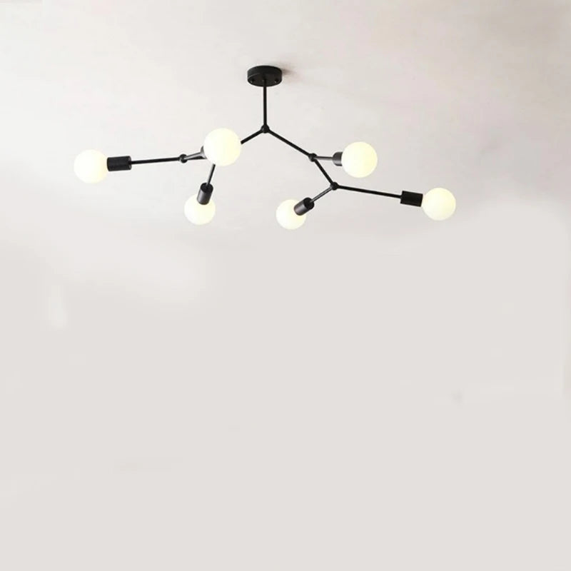 Plafonnier branche de spots style retro - Yard