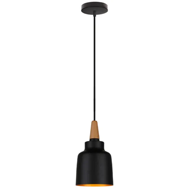 Suspension en métal coloré et bois de plusieurs formes - Kappa