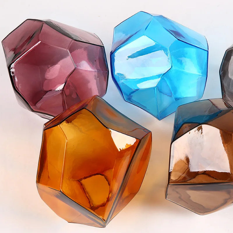 Suspension led design en verre de couleur - Glowix