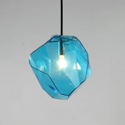 Suspension led design en verre de couleur - Glowix