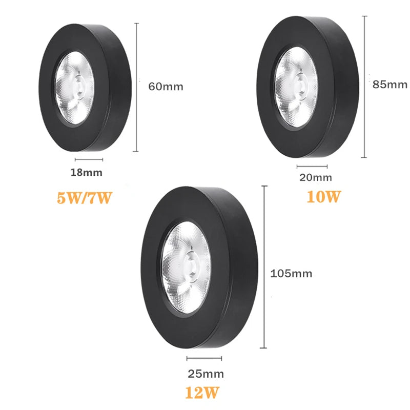 Spot moderne led extra fin rond en aluminium - Direct