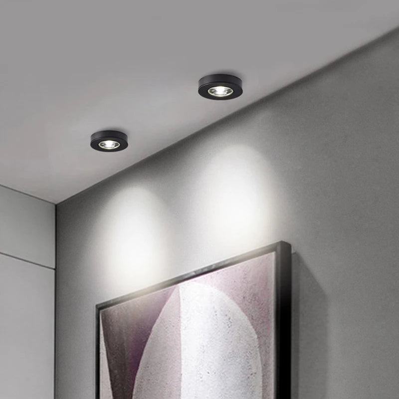 Spot moderne led extra fin rond en aluminium - Direct