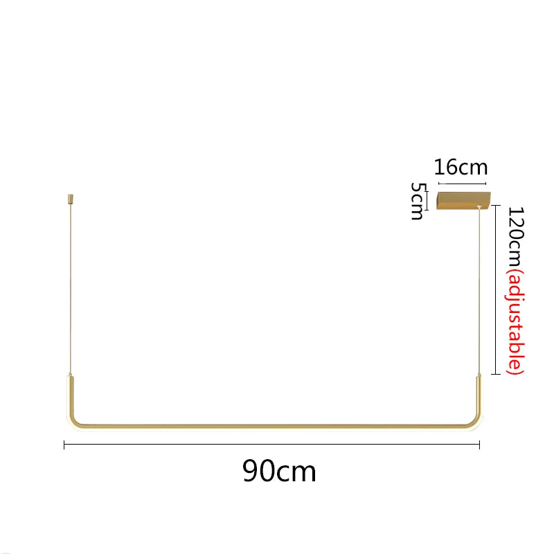 Suspension design moderne led en aluminium - Core
