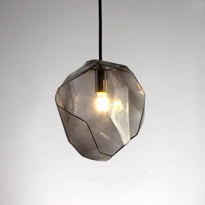 Suspension led design en verre de couleur - Glowix