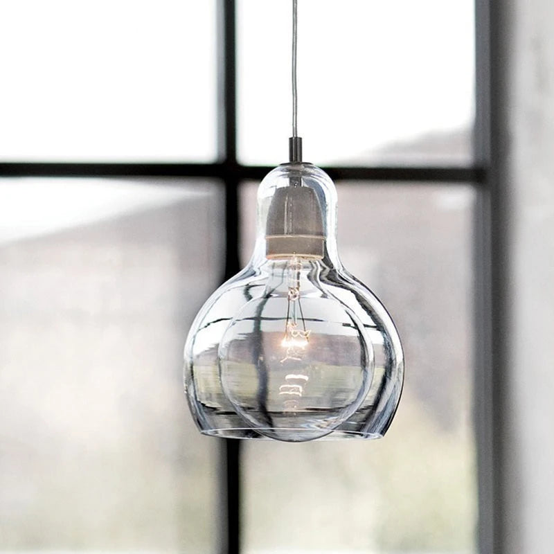Suspension design led en verre loft - Marine