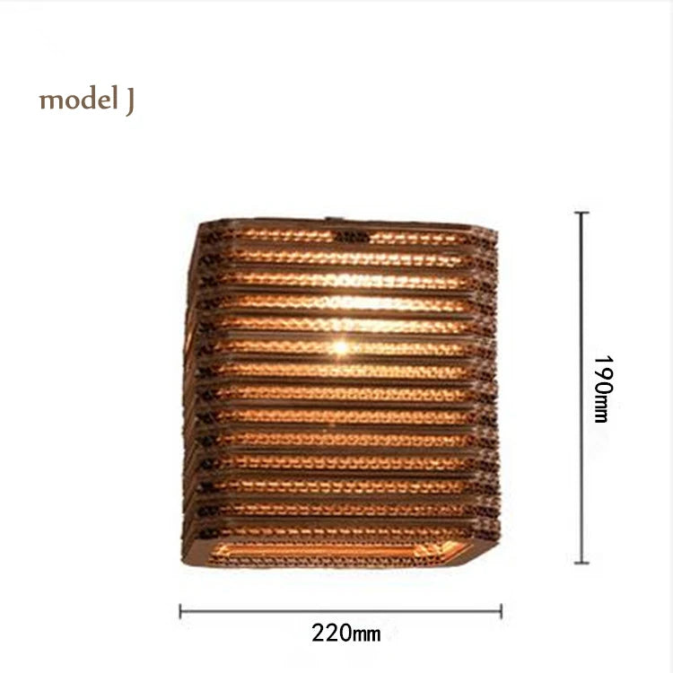 lustre en papier carton (différentes formes) - zen