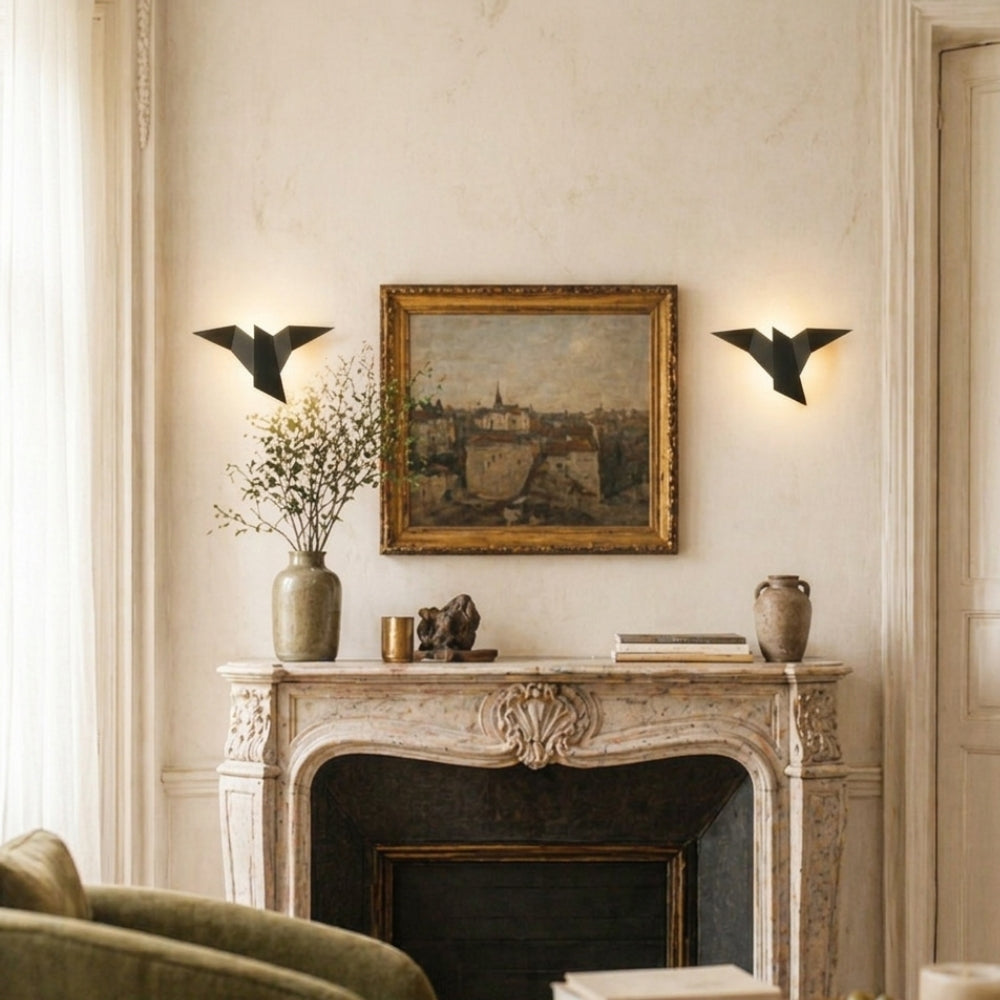 Applique murale moderne led oiseau style origami - Edge