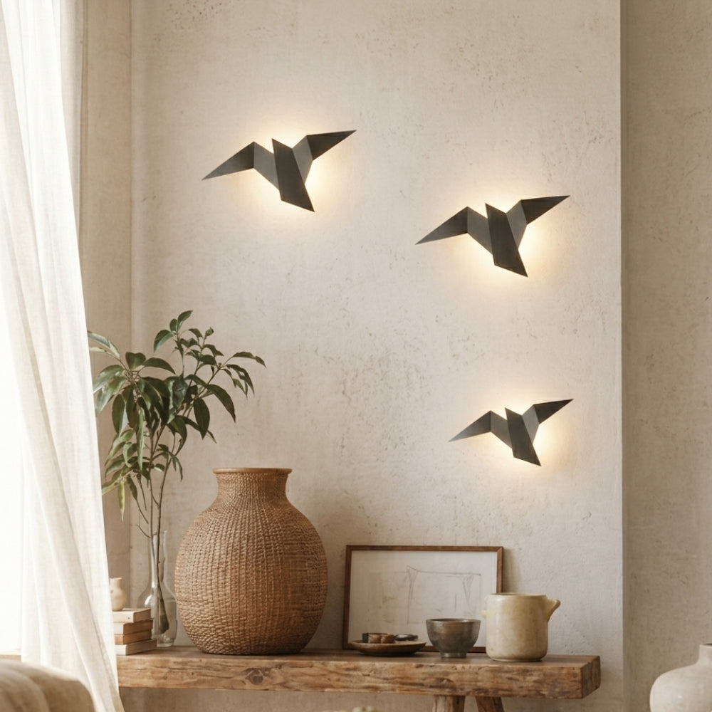 Applique murale moderne led oiseau style origami - Edge