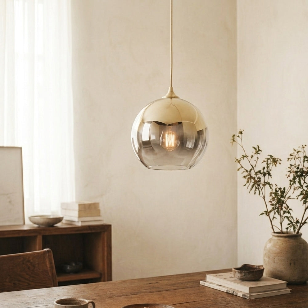 Suspension design led en boule de verre - Protect