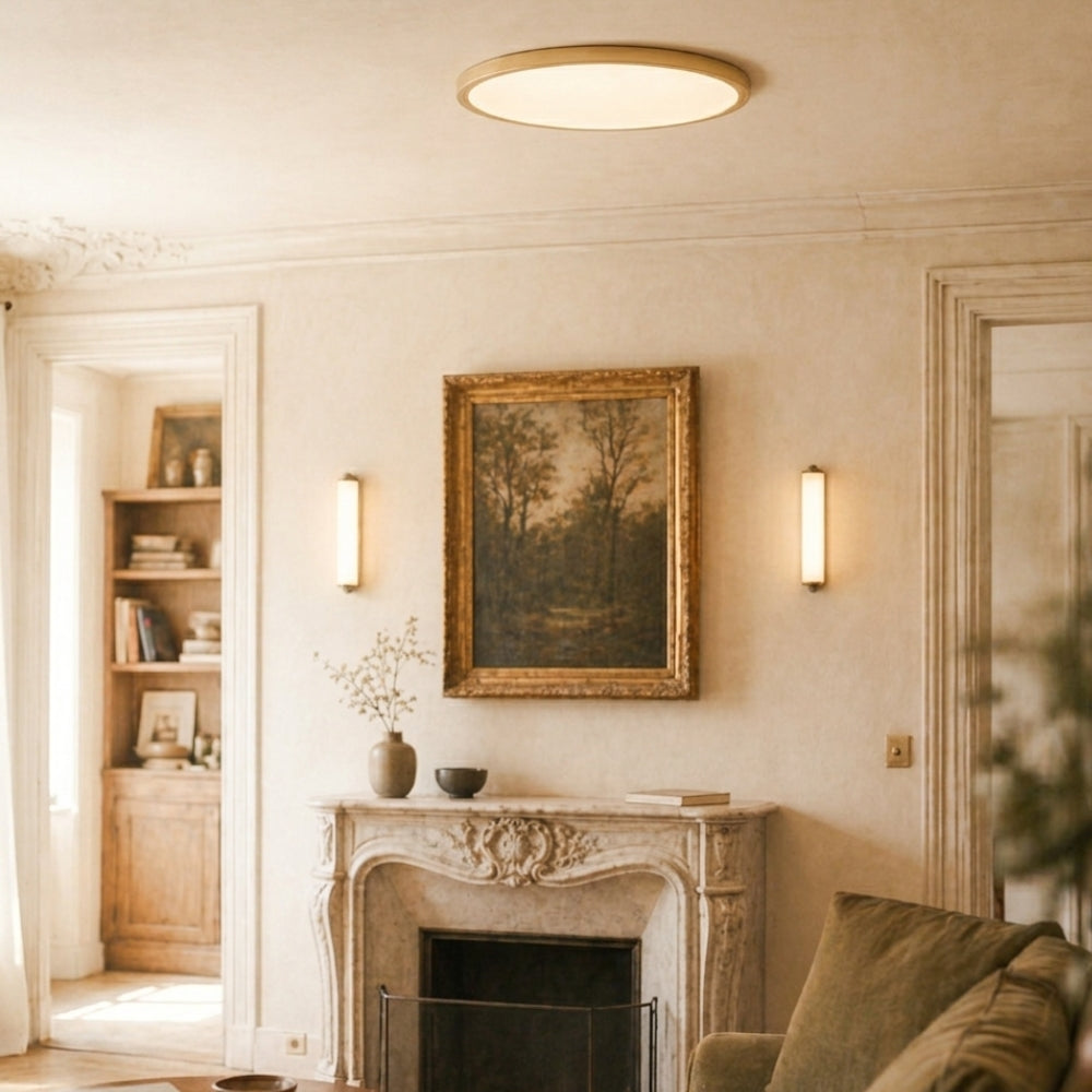 Plafonnier style cuivre très fin - Plafix