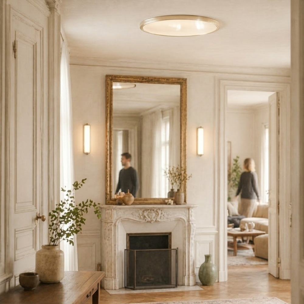 Plafonnier style cuivre très fin - Plafix