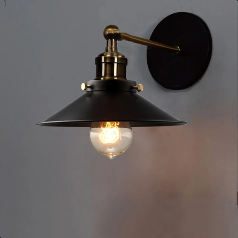 Applique murale style industriel en métal noir - Coast