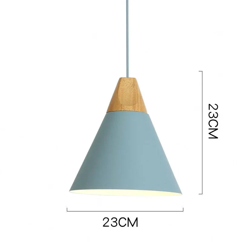 Suspension design à led en verre coloré - Solis
