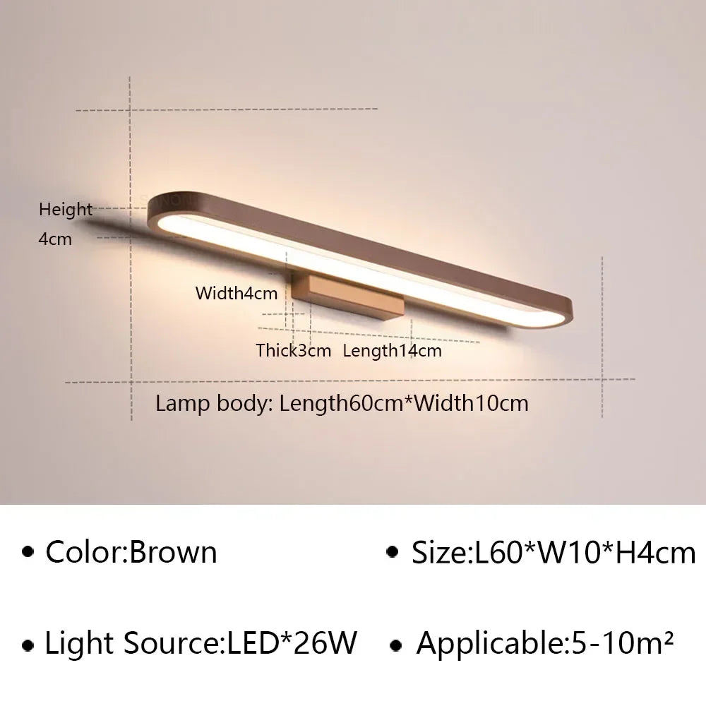 Applique murale design led pour miroir avec finitions modernes - Level