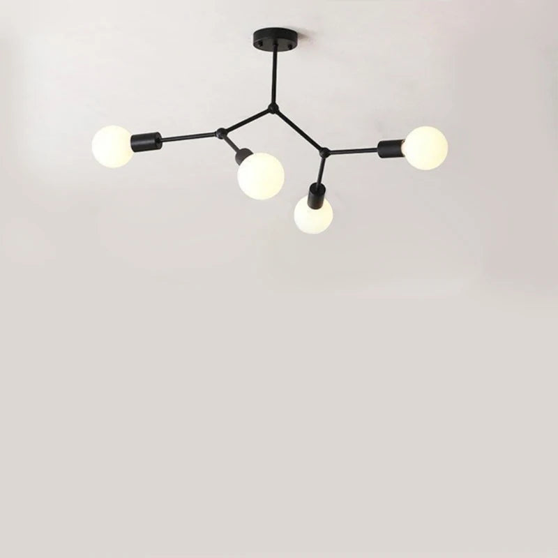 Plafonnier branche de spots style retro - Yard