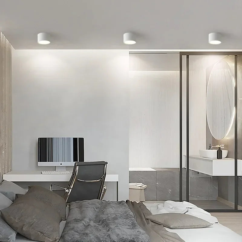 Spot rond monté en surface nordique led petit - Mono