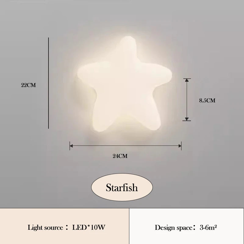 Applique murale nuage et étoile pour chambre enfant - Glowa