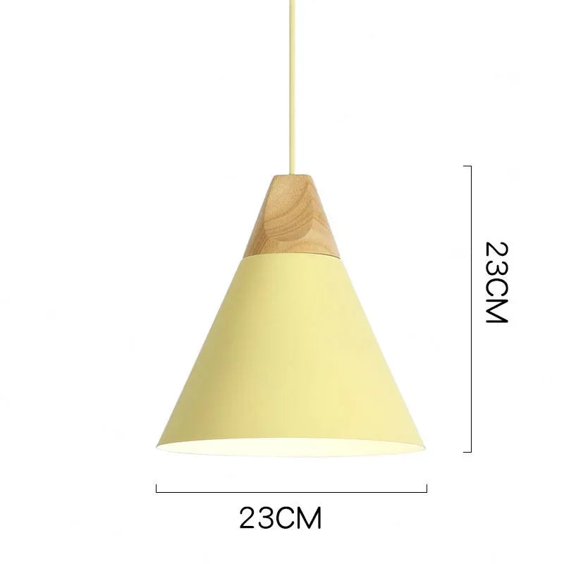 Suspension design à led en verre coloré - Solis