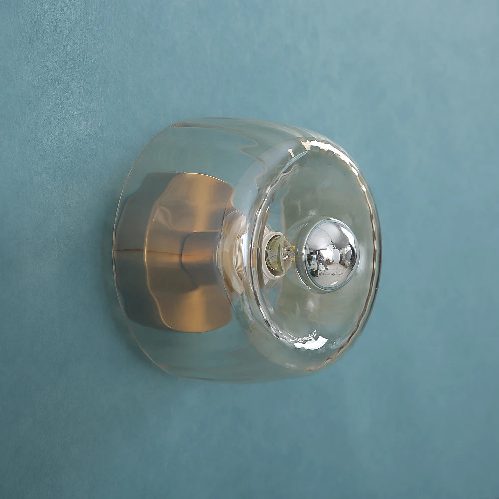 Applique murale en verre avec effet sur le mur - Lightix