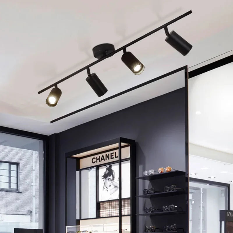 spots plafonnier led en aluminium noir ou doré - Astra